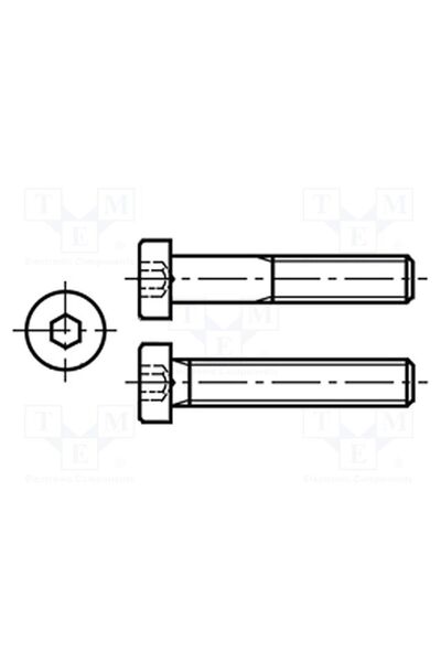 OEM Şurub BOSSARD B6X14/BN17, M6, M6x14, 1, Cap cap rotund, imbus, HEX 4mm, o...