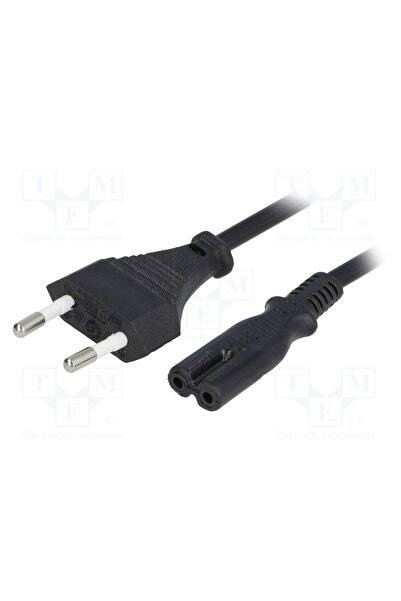 OEM Cablu GOOBAY CABLE-704-1.5BK, H03VVH2-F, 2x0,75mm2, CEE 7/16 (C) mufă,IEC...