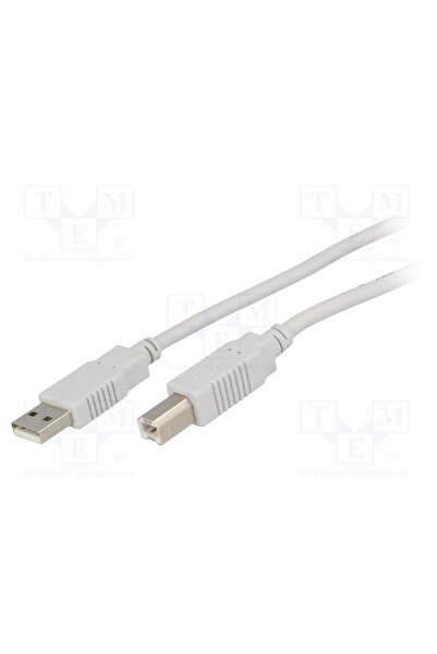 OEM Cablu BQ CABLE BQC-USB2AB/3, USB 2.0, USB A mufă,USB B mufă, 3m, gri deschis