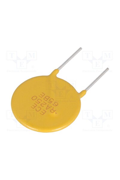 OEM Siguranţă polimerică PTC ECE RA250-60, THT, 2,5A, 10,2mm, Ø0,81x7,6mm, Pa...
