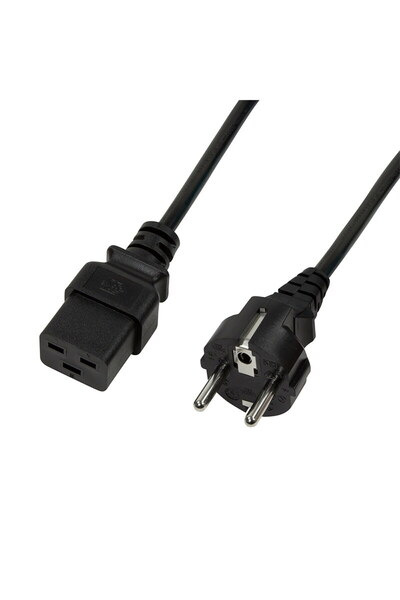 LogiLink CABLU alimentare 3m, intrare Schuko, iesire C19, 16A, testat VDE, 3x...