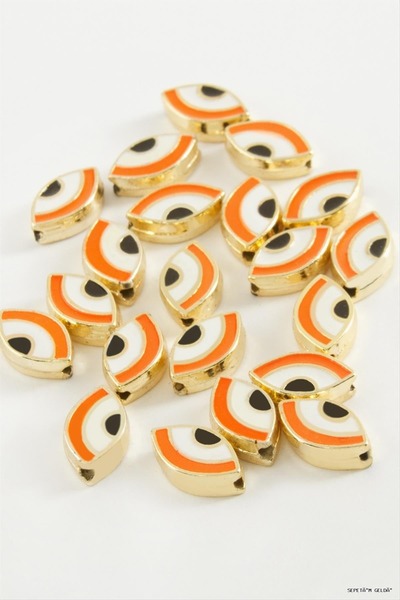 ZERO LAND Spt-Gld Eye Enamel Bracelet and Pendant Horse 1 (41254) Piece Orange