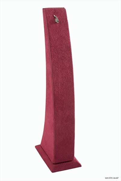 ZERO LAND Spt-Gld Anfora Flocked Fabric Pendant (44632) Stand Burgundy