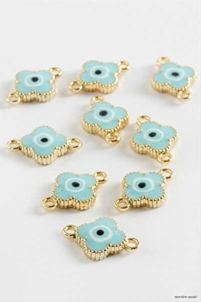 ZERO LAND Spt-Gld Flower Double Handle Enamel Bracelet and Pendant Horse 1 (4...