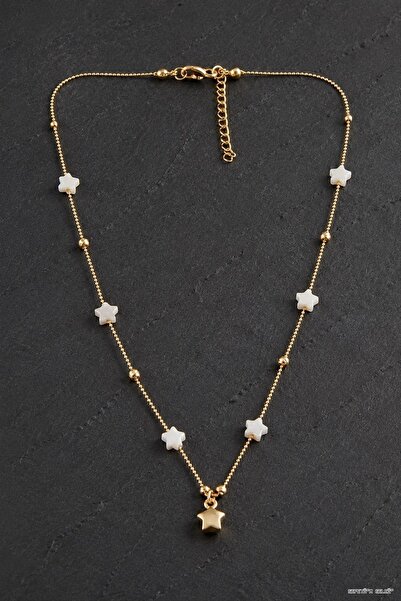 ZERO LAND Spt-Gld Star (40036) Necklace Yellow