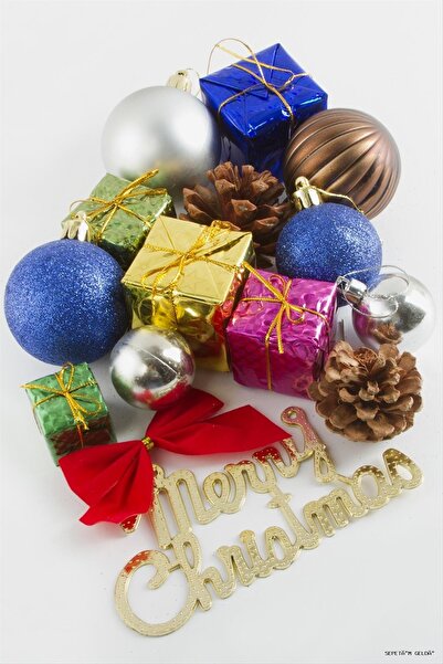 ZERO LAND Spt-Gld 15 Pieces Large Size Christmas Tree (44934) Ornament Ebruli