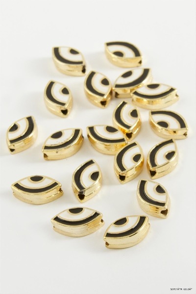 ZERO LAND Spt-Gld Eye Enamel Bracelet and Pendant Horse 1 (45215) Piece Black