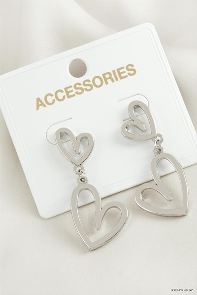 ZERO LAND Spt-Gld Kalp New Season Metal Earrings (50320) Silver Color