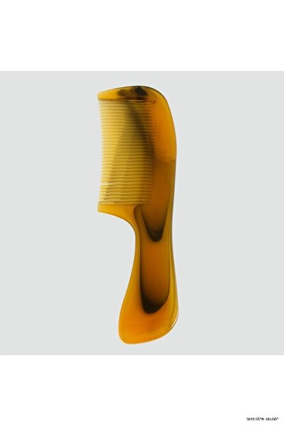 ZERO LAND Spt-Gld Plastic Handle Comb (54836) Comb Yellow-1