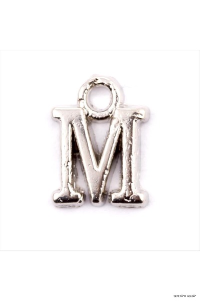 ZERO LAND Spt-Gld Tassel Tip (55225) Letter m