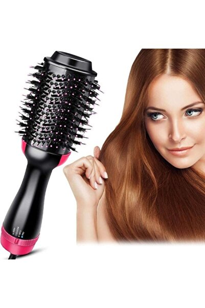 Arabest Electric Professional Hot Air Straight, Curling Hair Dryer Comb Black...