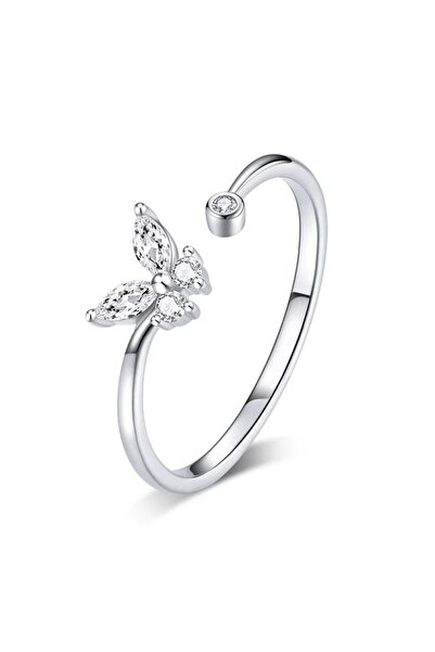 Marquise Inel reglabil din argint 925 cu fluture JW1851