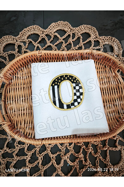 LASETU Checkered O Letter Kitchen Towel 1 Piece (30X50)