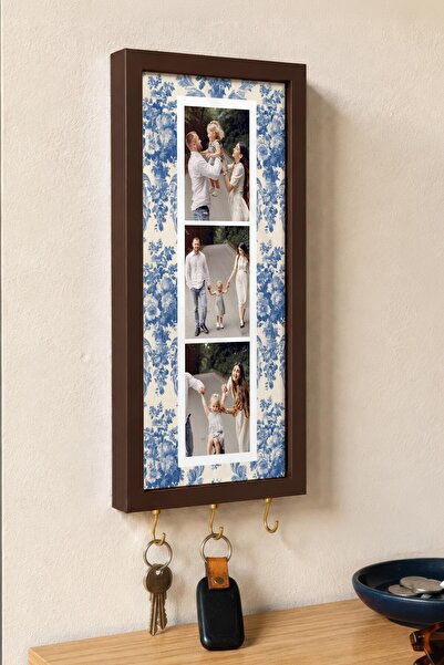 Postifull Kişiye Özel Tablo Anahtarlık, Photobooth Stili Kahverengi Fotoğraf ...