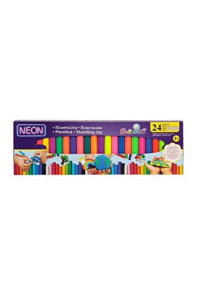 Smile Kids Set plastilină pentru copii și activități creative, 24 bucăți, 500...