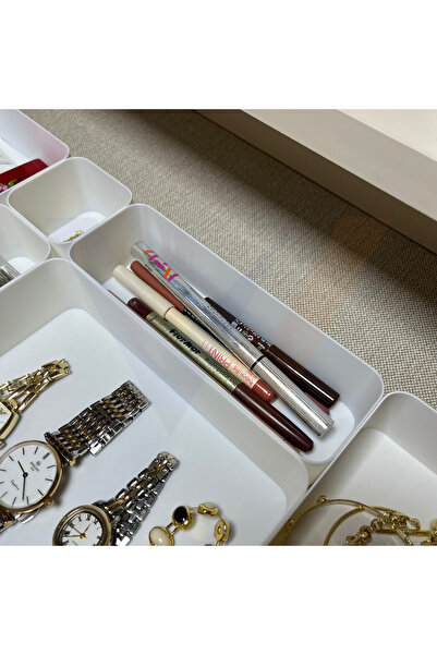 MetoTechs 5x15cm Organizer Kutu – Çekmece, Dolap, Masa ve Tezgah Düzenleyici