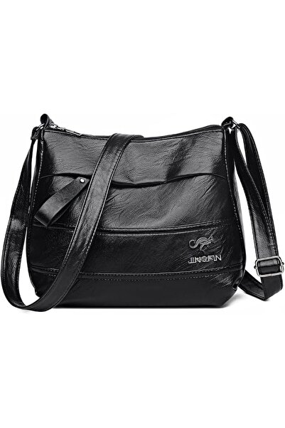 SoftGün Soft PU Leather Crossbody Bags for Women, Medium Size Shoulder Handba...