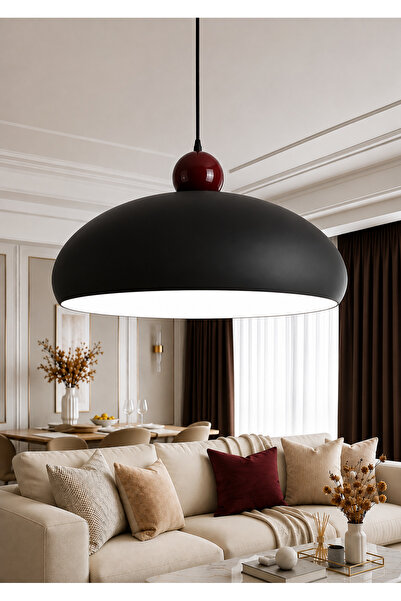 Luna Lighting Stella Büyük Boy Rustik Metal Tekli Avize Sarkıt Salon Mutfak O...