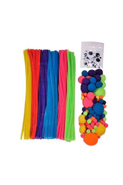 OEM Materiale de artizanat pentru creații handmade, 300 bucăți, 31cm – pompoane