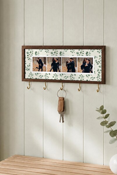Postifull Kişiye Özel Tablo Anahtarlık, Photobooth Stili Kahverengi Fotoğraf ...