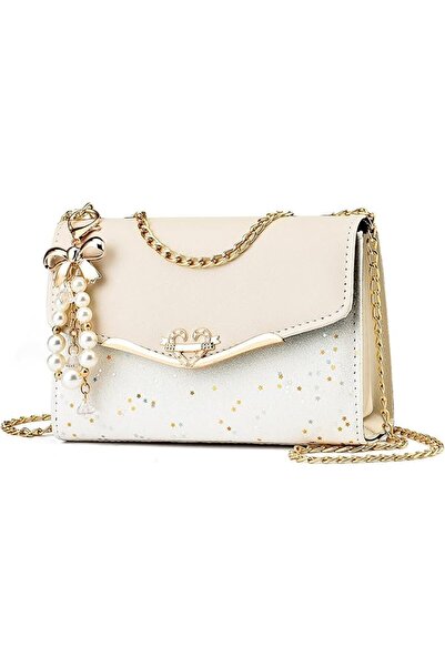 AZONEE Azone Women's and Teen Girls' White Small Size Satchel Bag