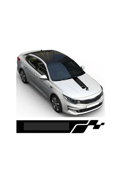 Berrybu Universal Auto Hood Strip Special New Sticker Black 65*15 cm