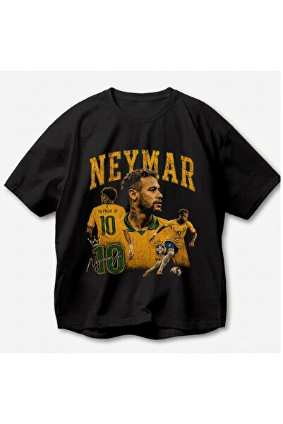 SVART WEAR Tricou Neymar Jr Brasil cu imprimeu vintage Y2k retro unisex overs...