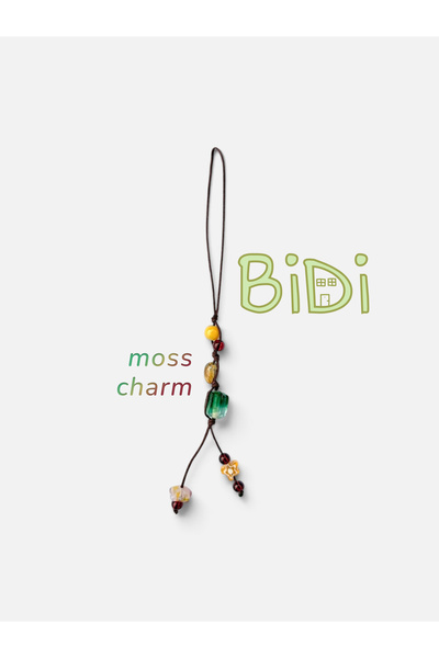 Bidi House Moss Doğal Taş Telefon ve Çanta Charmı