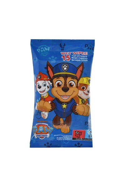 PAW PATROL Șervețele umede / accesoriu curățare pentru utilizare zilnică, 15 ...
