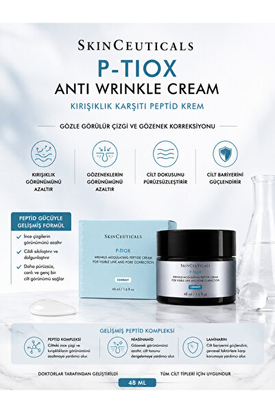 SkinCeuticals P-TIOX Derin Yerleşmiş Çizgileri Düzeltici ve Gözenek Görünümün...