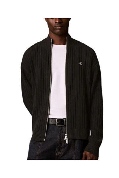 Calvin Klein Ανδρική Πλεκτή Ζακέτα Μαύρη LV04RH319G-UB1