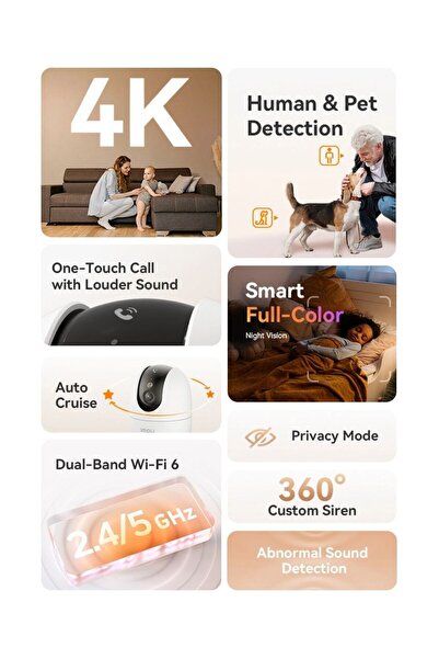 Imou IPC-S2EN-8X0S - 8MP (4K) Wi-Fi pan-tilt security camera