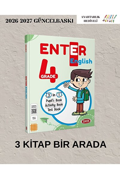 Data Yayınları 4.SINIF ENTER İNGİLİZCE 3 KİTAP BİR ARADA 2026 2027