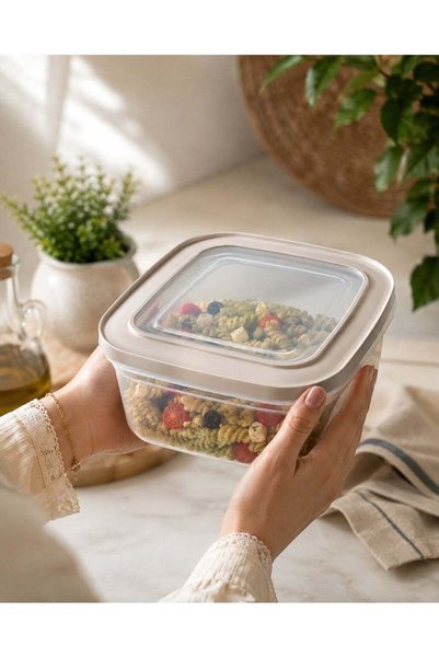 Tuffex 1600ml Food Storage Container with Lid | Food Grade PP Plastic | Freezer, Microwave (Without Lid) & Dishwasher Safe | Kitchen Storage Box