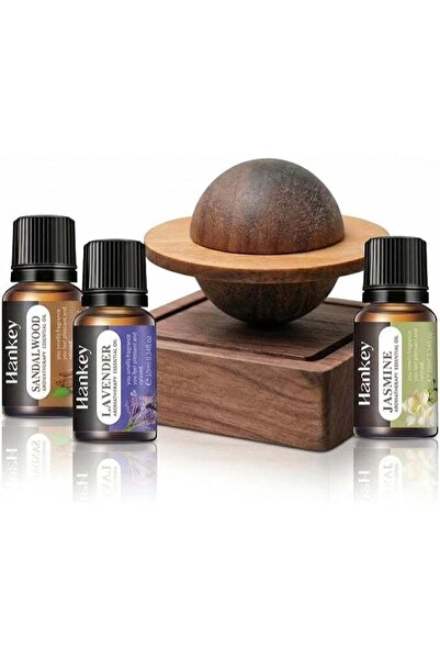 ViViRaSmi Magnetic Wooden Planet Aroma Diffuser – Saturn-Inspired Passive Ess...