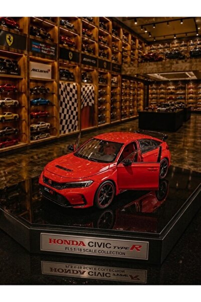 OYUNCAKSAHİLİ Honda Civic type r metal Diecast Model araba Çek bırak kapıları...