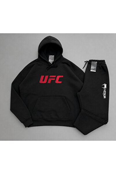 FS CABİN New Season Hoodie Top and Bottom Set with Ufc Print