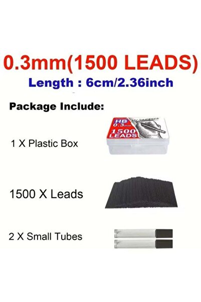 ViViRaSmi Pencil Leads-Bulk 1500pcs 2B Mechanical Pencil Refills - 0.3mm High...