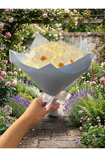 Genel Markalar Işıklı buket papatya mini boy (25 cm)3 kademeli ışıklı