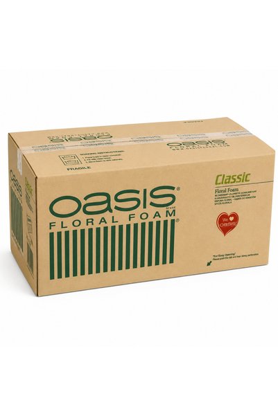 Oasis فوم ورد أوسيس كلاسيك كرتونة 20 قطعة – إسفنج تنسيق الزهور الطبيعي وحفظ نضارة الورد