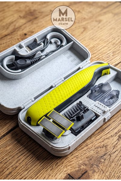 MarselDizayn OneBlade Uyumlu Premium Seyahat Organizeri - Mermer Beyazı Renk ...