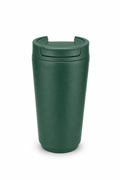 Generic Brand 12oz 350ml Stainless Steel Insulated Coffee Mug in Dark Green C...