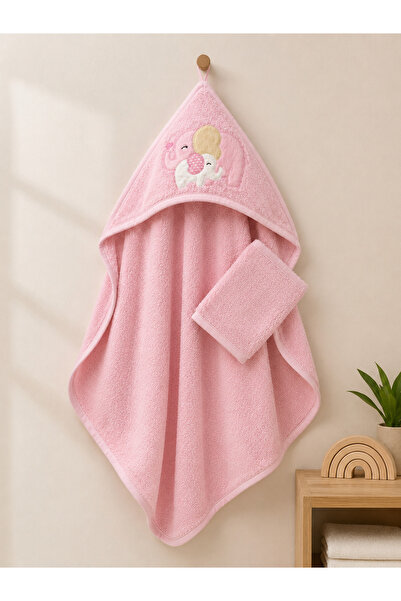 COOLMINIES Baby patterned towel swaddle, baby bath towel eraser set