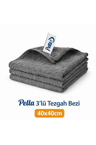 3’lü Mikrofiber Tezgah Bezi 40x40 cm – Lekesiz, Hızlı ve Pratik Mutfak Temizliği!