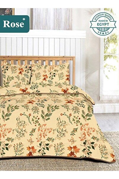 Rose Floral Comforter Set, High Quality Microfiber, 4 Pieces, Fits 120x200 cm...
