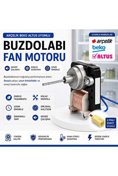 Beko Arçelik Altus Buzdolabı Fan Motoru