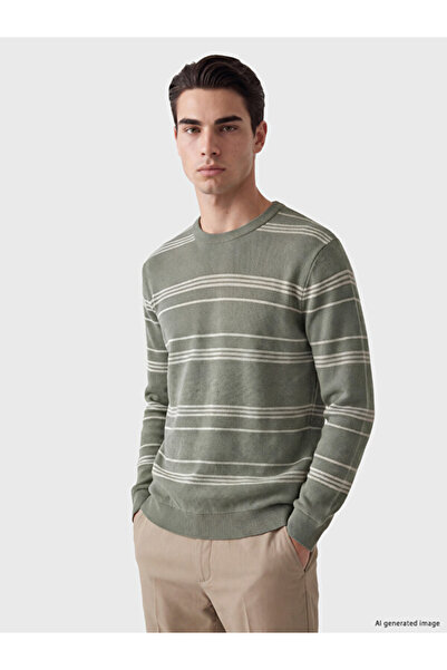 LC Waikiki Esvab • Modern & Distinctive Devrik Roba Collar Striped Men's Knit...