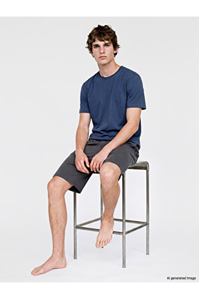LC Waikiki Rmz Gi̇yi̇m Farkiyla Standardfit Men's Pajama Bottom Shorts