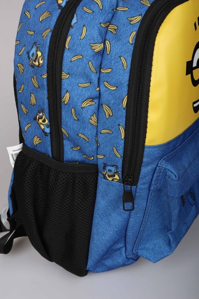 Minions x Dekomus, Geantă școlară de dimensiuni mari, licențiată, din colecția Banana Mood