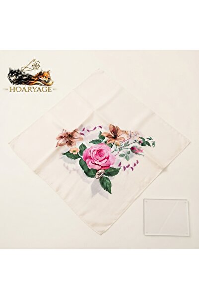 hoaryage Patterned Stitched Unlined Writing Tulle Yemeni Foulard Scarf 100X10...